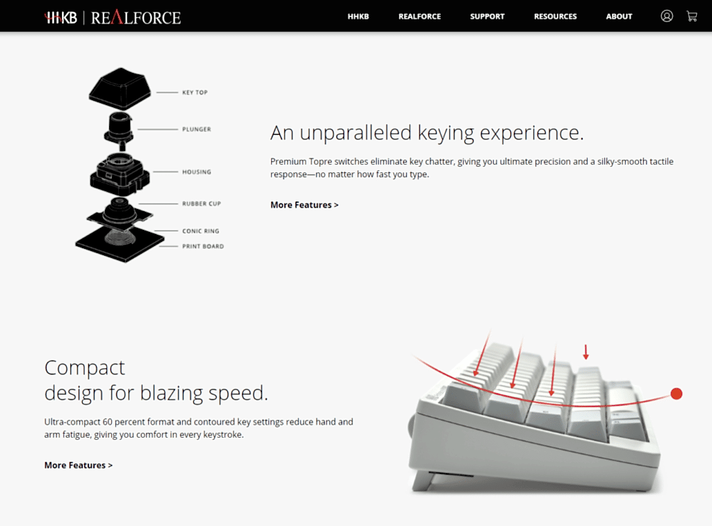 HHKB Website Design